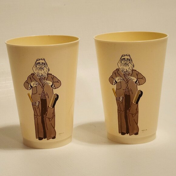 VINTAGE McDonald's The Professor Plastic Character Cup 1970s - Picture 1 of 8